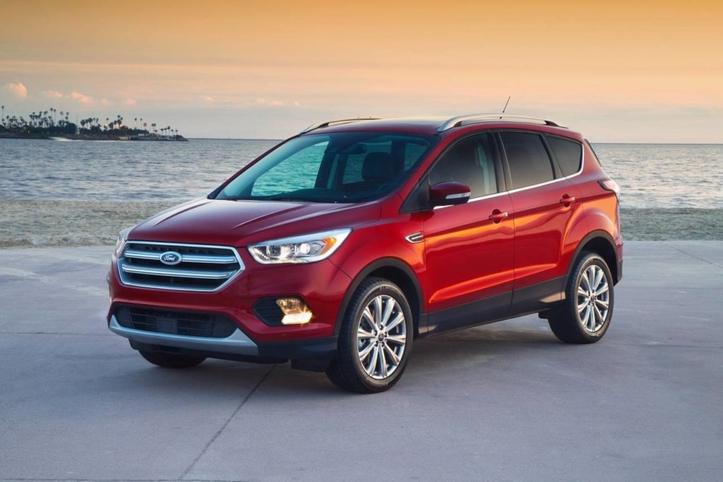 a red 2018 ford escape