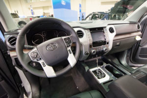 the interior of a 2019 toyota tundra