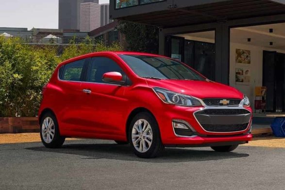 a red 2020 chevrolet spark