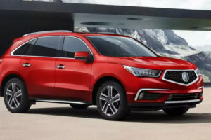 a red 2018 acura mdx