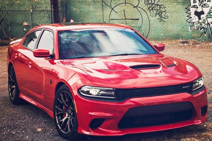 a red 2018 dodge charger