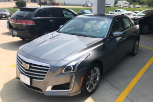 a gray 2019 cadillac cts sedan