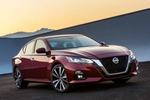 a red 2019 nissan altima