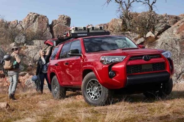 a red 2020 toyota 4runner