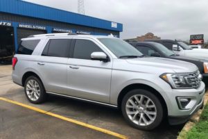 a silver 2019 ford expedition at a car lot