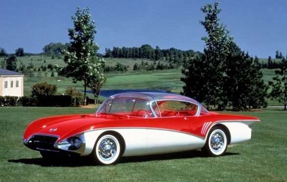 a red and white buick centurion