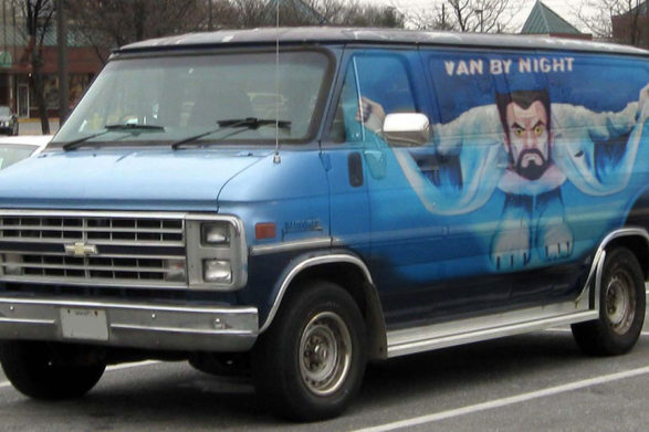 a blue gm g series van