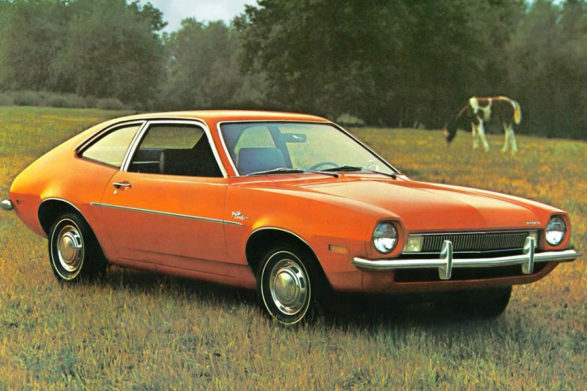 an orange 1971 ford pinto
