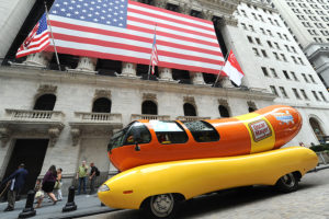 the 2011 version of the wienermobile