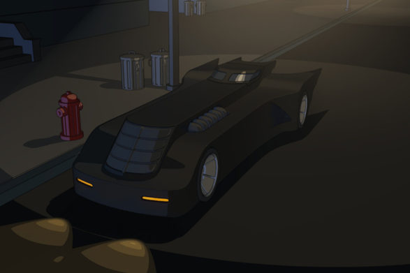 the batmobile from batman the animated series