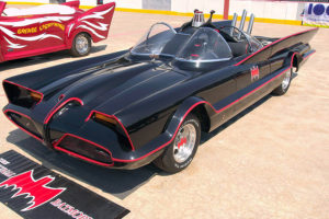 the batmobile from the adam west batman tv series