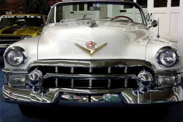 a white 1952 cadillac eldorado