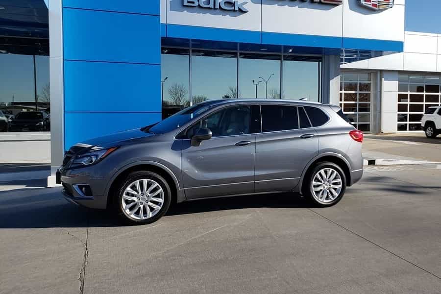 a silver gray 2020 buick envision