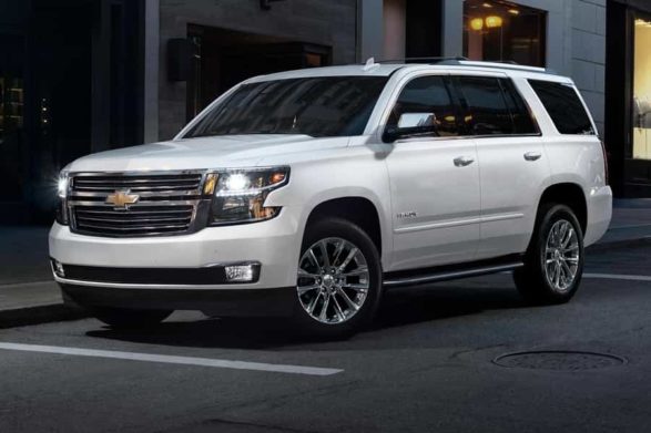 a white chevrolet tahoe