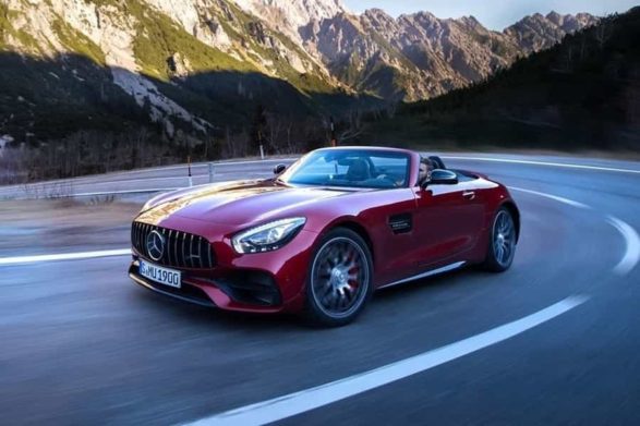 red 2019 mercedes-amg gt