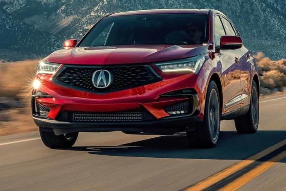 a red 2019 acura rdx