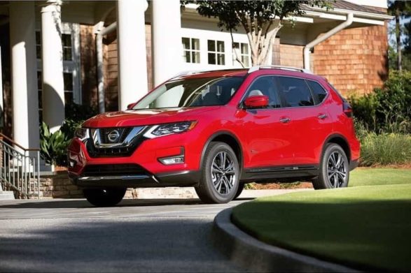 a red 2019 nissan rogue