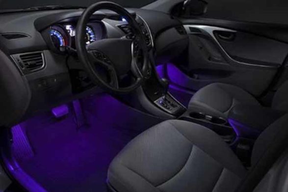 interior lighting of a car