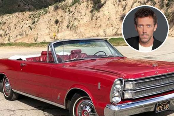 a version of hugh laurie's red convertible