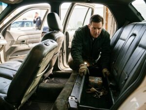 a man looking in his surplus crown victoria